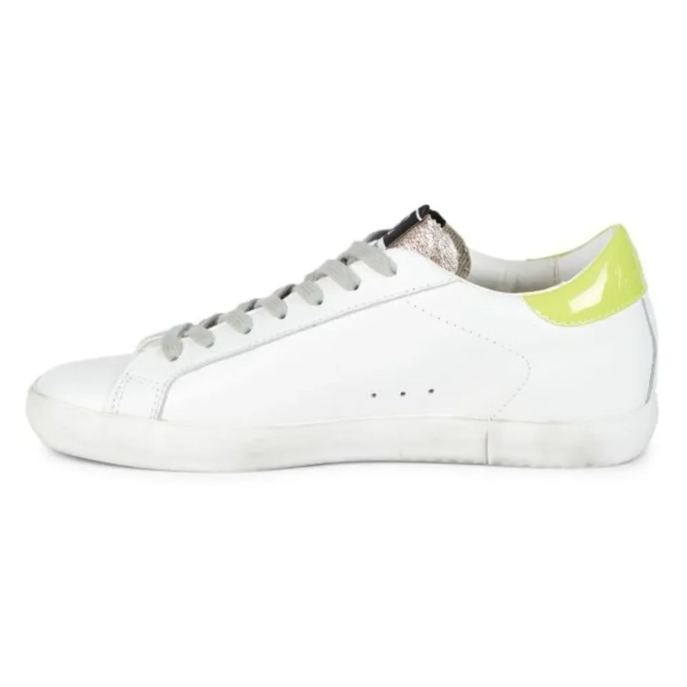 SAM EDELMAN Areson Mixed-Media Leather Sneakers Size 7 1/2